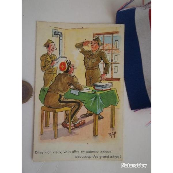 carte collection document humour militaire 1961