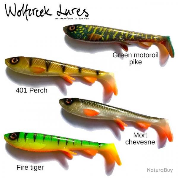 Leurre Wolfcreek Shad 2.0 20cm 75g Green Motoroil Pike