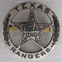 BROCHE ETOILE DE SHERIFF - TEXAS RANGERS - WESTERN