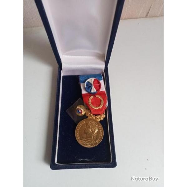 medaille argent vermeil ministere du travail borrel diamtre 29 cm