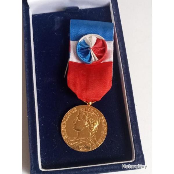 medaille argent vermeil ministere du travail borrel diamtre 27 cm