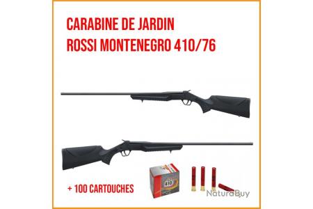 Pack Carabine 22LR MONTENEGRO ROSSI + LUNETTE + SILENCIEUX + CARTOUCHES -  Catégorie C