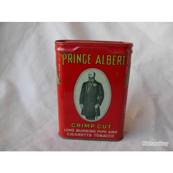 WW2/POSTWAR US BOTE TABAC VIDE EN MTAL AMRICAIN " PRINCE ALBERT " ANNES 50/60 9