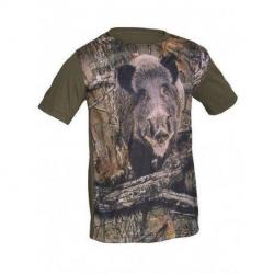 TEE-SHIRT de chasse SANGLIER Taille L dernier exemplaire