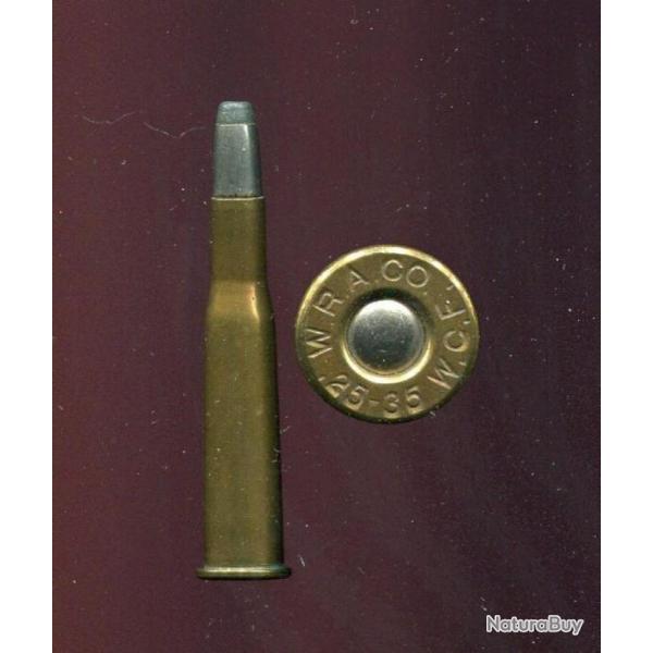 .25-35 WCF Winchester - marquage : W.R.A.Co.  .25-35 W .C.F. - balle nickel pointe plomb