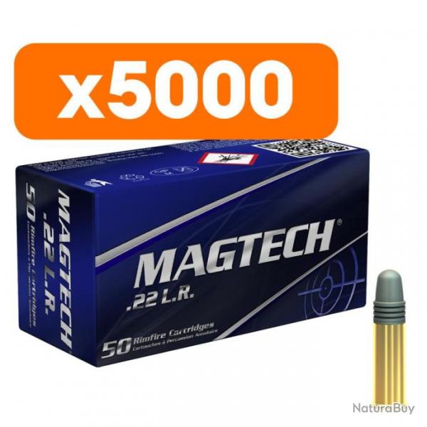 Pack 5000 cartouches Magtech.22 lr. Standard Velocity - Frais de port inclus (OPMAG2024)