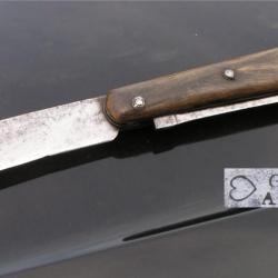 Très Rare Ancien Couteau Serpette Outil de Jardinier Plein manche Grande taille
