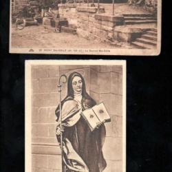 mont sainte odile 2 cartes carte postale ancienne