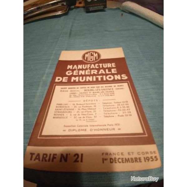 Livret tarif MGM decembre 1955 Ref3