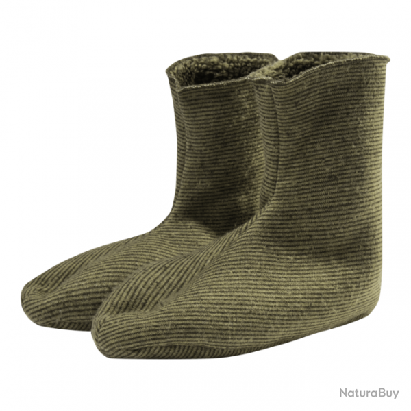 Chaussons de bottes en fibre de velours vert DEERHUNTER-36/39