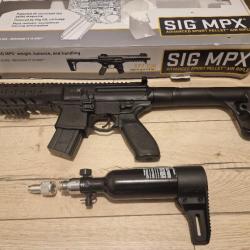 Mpx sig sauer pcp co2 30 coups quasi neuf 4.5mm plombs  semi auto 30 coups moins 20 joules