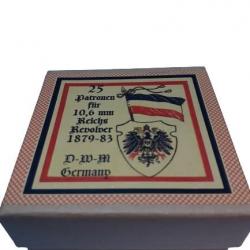 10,6 mm Reichsrevolver: Reproduction boite cartouches (vide) DWM 11375040
