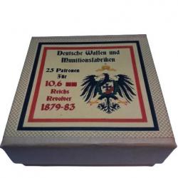 10,6 mm Reichsrevolver: Reproduction boite cartouches (vide) DWM 11375054