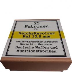10,6 mm Reichsrevolver: Reproduction boite cartouches (vide) DWM 11375086
