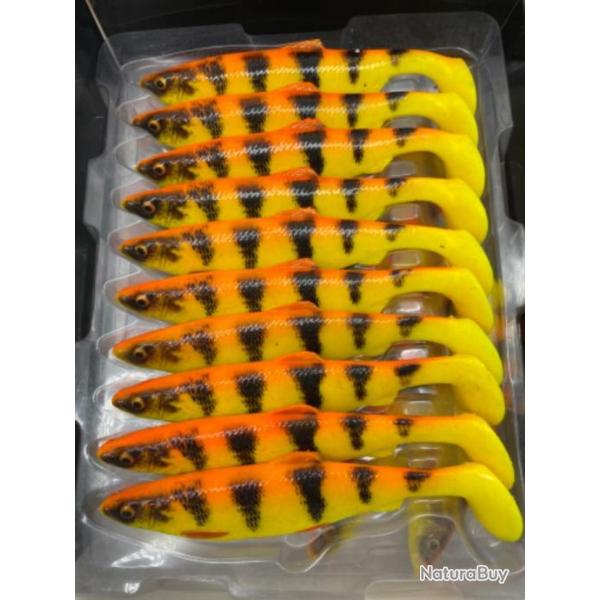 Leurre souple de pche Savage Gear orange  4D Herring Shad 19cm 45g