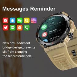 Montre Connectée Homme Appel,1.39" HD Smartwatch Étanche avec Tensiomètre Cardiofréquencemètre