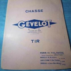 Livret tarif Gevelot décembre 1958 REF 3