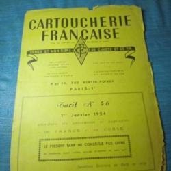 Livret tarif Cartoucherie Française janvier 1954 REF 14