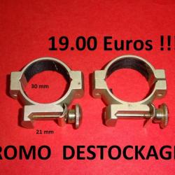 colliers montage lunette colliers 30 mm / embase 21 mm à 19.00 Euros !!- VENDU PAR JEPERCUTE (R640)