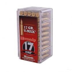 LOT DE 400 MUNITIONS  HORNADY 17HMR  V MAX 1.1 G  17GR