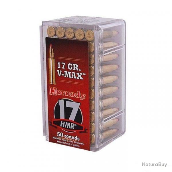 LOT DE 400 MUNITIONS  HORNADY 17HMR  V MAX 1.1 G  17GR