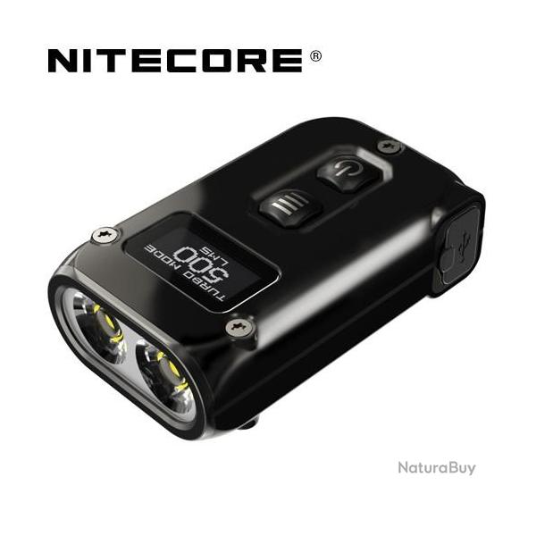 Lampe Torche Titane Nitecore Tini 2 SS - 500Lumens rechargeable cran Oled