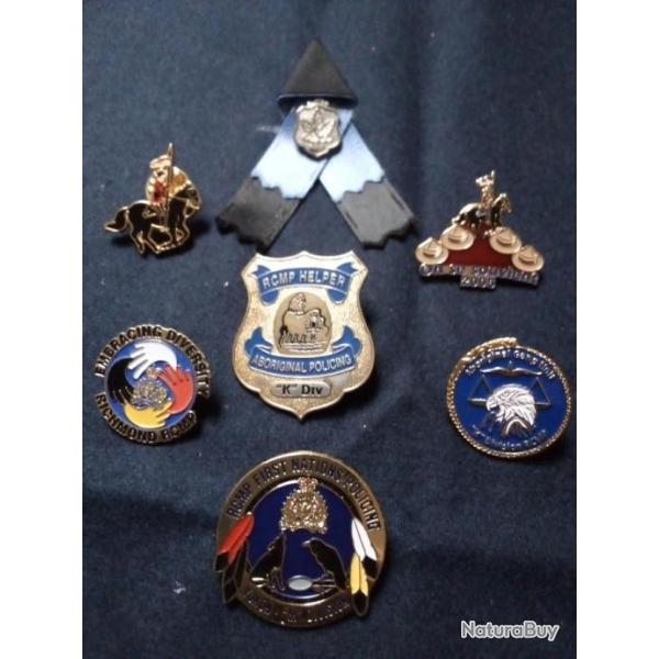 LOT PIN'S POLICE MONTE CANADIENNE RCMP western