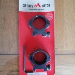 Colliers Sports Match 30mm, montage picatinny/weaver, medium