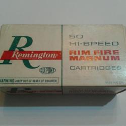 Rare Boite complète 50 cartouches Calibre 5 mm Remington Magnum