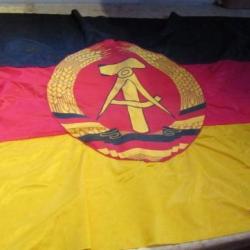 drapeau original DDR Allemagne Est centres rapportés guerre froide URSS DDR toile épaisse de qualité
