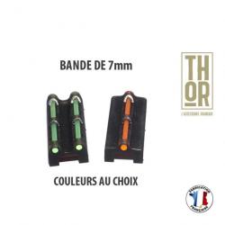 OP Fibre Optique - Ensemble guidon et hausse fluo pour bande ventilée 7mm - Couleurs au choix !