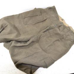 Pantalon de combat Belge années 1950. Battledress reconstitution Anglais WW2 P37 P40. Worker laine C
