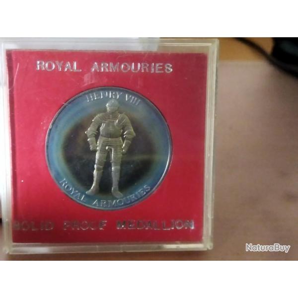 Mdaille commmorative Royal Armouries Henry VIII