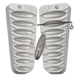 Moule &agrave; plomb olive 4 - 6 - 8 - 10 - 12 - 15 - 20 - 30 g INLINE - Pikefishing