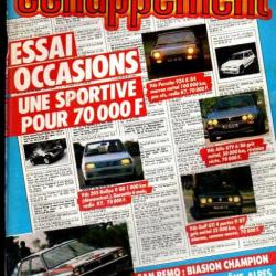 revue du sport automobile échappement 1988 lot de 11 revues