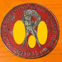 Médaille allemande de l'année de préparation aux jeux olympiques 1935 ww2