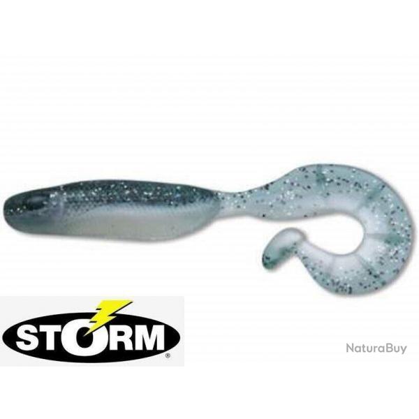 Leurre souple Storm So-Run Hypno Grub 2" 5cm Bulk Lively Mackerel par 2