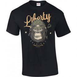 Tee shirt Liberty or death Couleur Noir