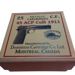 45 ACP Colt 1911: Reproduction boite cartouches (vide) DO 11384604