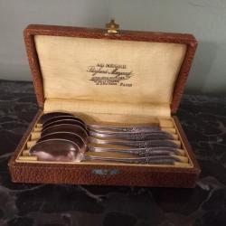 Coffret   petite cuillère  1960 / 1970  joailliers - orfèvres -