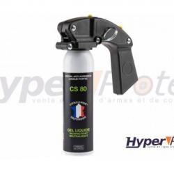 Grand aérosol lacrymogène CS80 anti-agression au gel liquide incapacitant 100ml