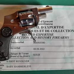 Superbe revolver KOLB  Baby Hammerless 22 rimfire