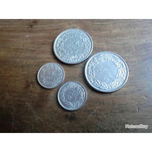 lots pieces francs suisse