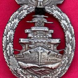 Kriegsmarine Badge Personnel Insigne Combat Naviguant HAUTE MER Friedrich Orth RZM Wien WW2 2nd GM
