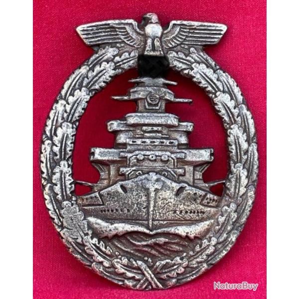 Kriegsmarine Badge Personnel Insigne Combat Naviguant HAUTE MER Friedrich Orth RZM Wien WW2 2nd GM