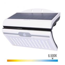 Lampe applique solaire rechargeable 6 W 430 lumens avec capteur de mouvement Blanc