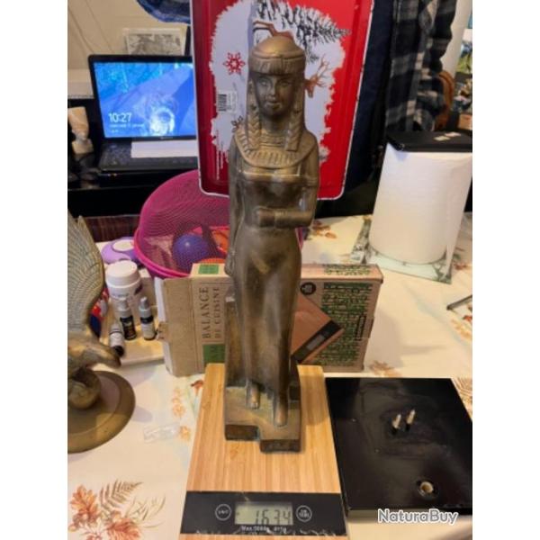 Statue gyptienne bronze vritable