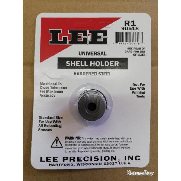 shell holder Lee 1 N1 R1 pour 38, 41 long colt, 22 rem...