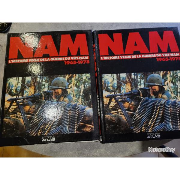 Livre 2 Volumes de la revue NAM. guerre du Vietnam 1965 / 1975