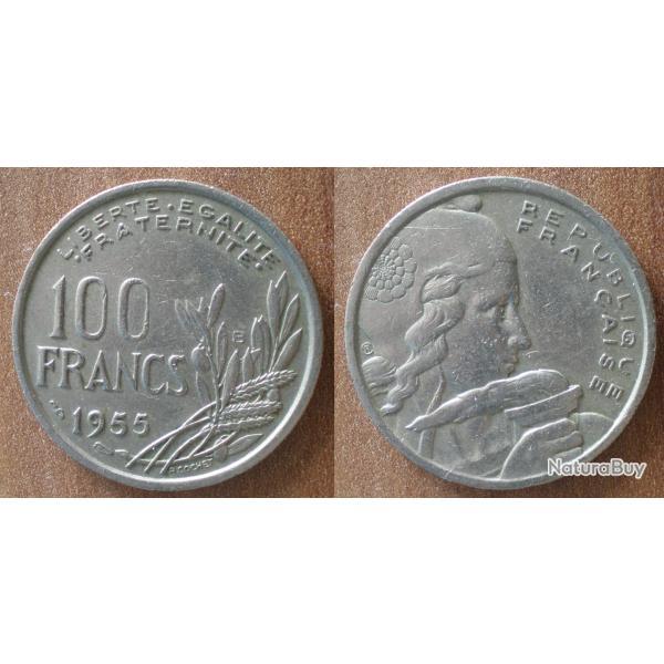 France 100 Francs 1955 Cochet Piece Franc
